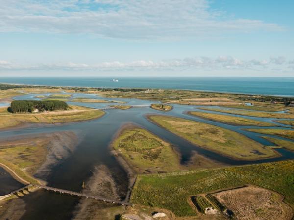 Dronebeeld Waterdunen