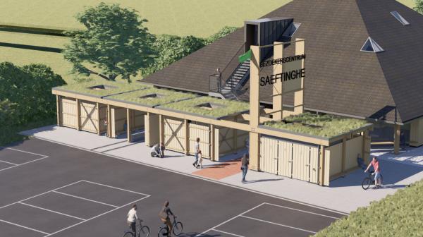 Groen Dak impressie bezoekerscentrum saeftinghe