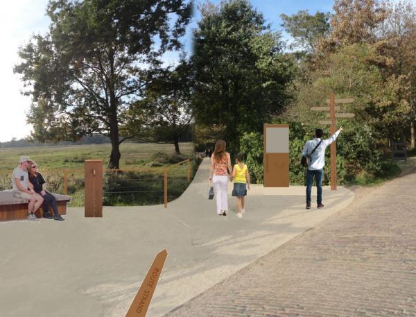 Afslag strandroute Oranjezon