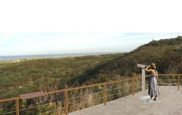 uitzichtspunt bij strandroute oranjezon