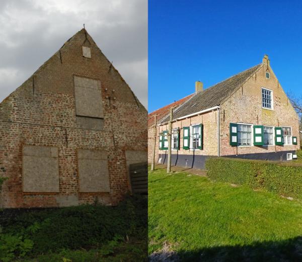 Hoeve van der Meulen oud naar nieuw