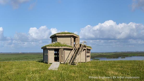 Artist impression vogelkijkhut