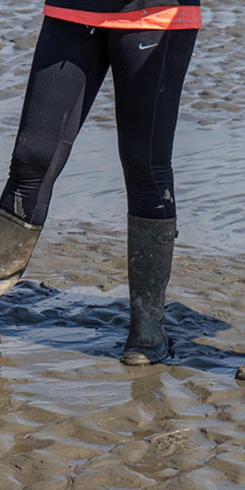 Laarzen in de modder