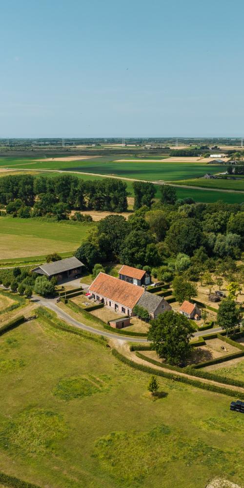 Lucht foto Hoeve van der Meulen