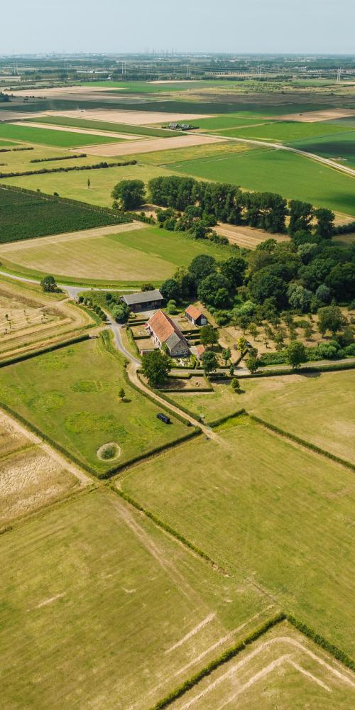 Lucht foto Hoeve van der Meulen