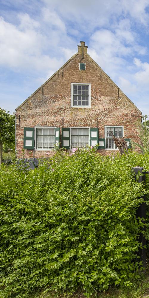Vooraanzicht oude Zeeuwse Hoeve