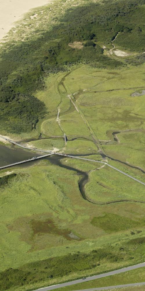 Verdronken Zwarte Polder dronebeeld