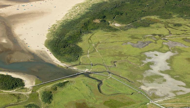 Luchtfoto van de Verdronken Zwarte Polder