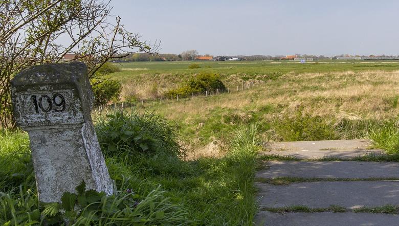 Pad wandelroute Oude Veerse Weg