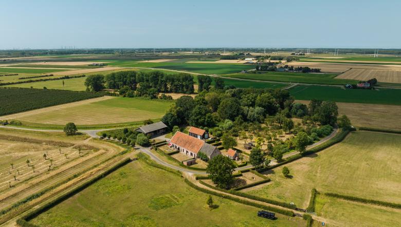 Lucht foto Hoeve van der Meulen