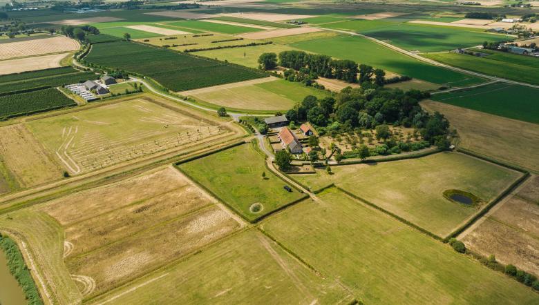 Lucht foto Hoeve van der Meulen