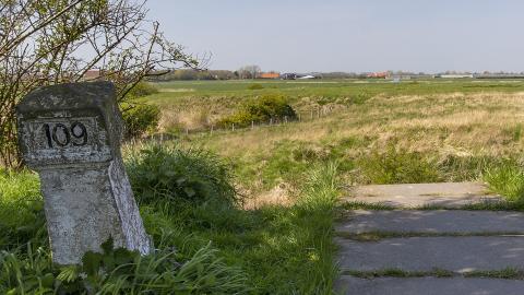 Pad wandelroute Oude Veerse Weg