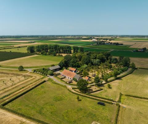 Lucht foto Hoeve van der Meulen