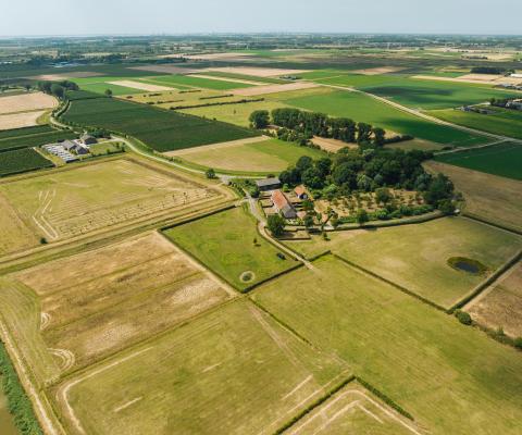 Lucht foto Hoeve van der Meulen