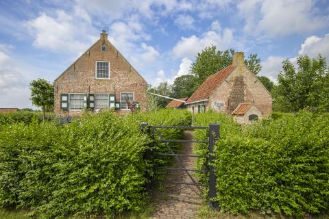 Vooraanzicht oude Zeeuwse Hoeve 