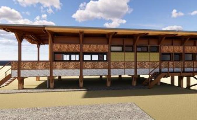 Artist impression veldstation Saeftinghe