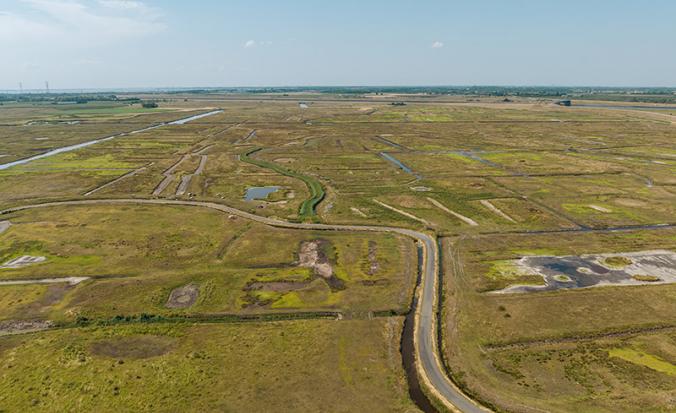 Luchtfoto Yerseke Moer