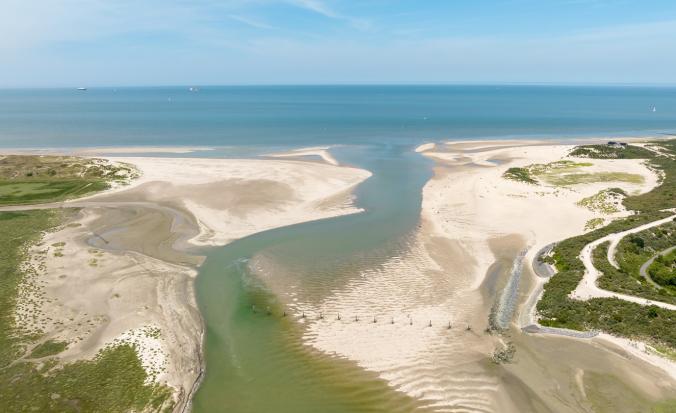 Wandelen Zeeuws-Vlaanderen, Het Zwin dronebeeld