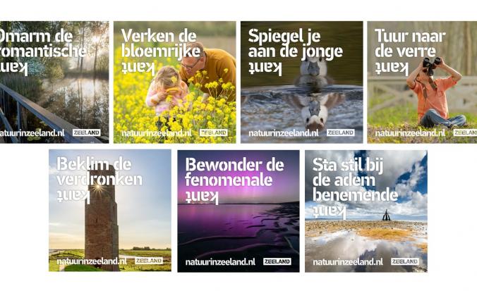Collage nieuwe materialen natuurcampagne Alle Kanten
