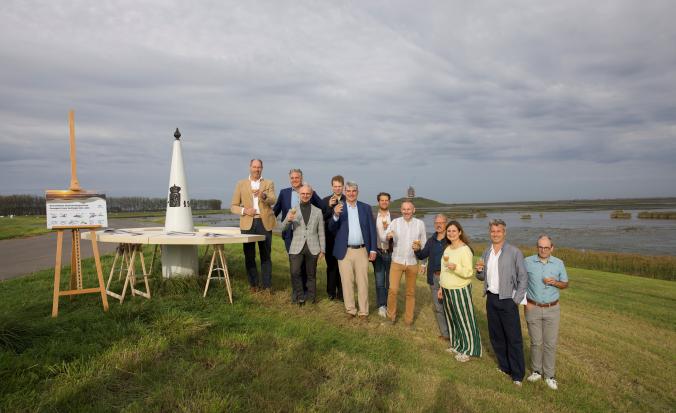 De ondertekening vond plaats bij de Grenspaal in het gebied